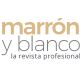 MARRON Y BLANCO