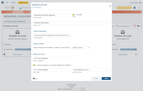 2_Création - modification du paramétrage du modèle