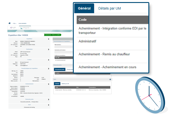 Extracking collecte des événements